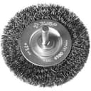 Щетка дисковая для дрели, витая стальная проволока 0,3мм, 75мм "Профессионал". ЗУБР