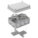 Коробка огнестойкая для кабель-канала 40-0450-FR1.5-4-П Е15-Е120 с термопредохранителем RAL9005 75х75х30 (87 шт/кор)