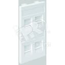 Connect Адаптер на 4 RJ45 CJ545U(FM) CJ546U(FM) шторки CIMA-модуль 52x108мм SC графит