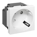 Розетка 45х45 с заземлением 45 градусов быстрозажимные клеммы белая