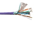 Кабель FUTP4 FTP4 cat6 NETKO 4 пары 23 AWG BC 305м с крестовиной нгАHF LSZH малодымный не содержащий галогенов фиолетовый одножильный NETKO FTP5526069B