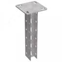 Стойка двойная потолочная для средних нагрузок 35х30х600 пятка 120х120