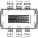 Взрывозащищенная клеммная коробка из алюминия TBE-A-14 -(20xCBC.4) -3x6018ANSBKGM2SB(A) - 3x6018ANSBKGM2SB(C)1Ex e IIC Т5 Gb / Ex tb IIIC T95°C Db IP66