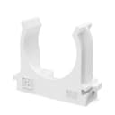 Крепеж-клипса для труб для прямого монтажа белая в п/э d32 мм (25шт/500шт уп/кор) Промрукав