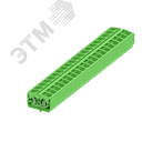 Клемма TB 2-2 фронт. подключение с защелк.ножками, сечение 2,5 мм. кв., зеленый