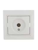 Розетка телевизионная проходная TV СП Mira бел./бел. LEZARD 701-0202-129