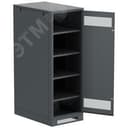 Шкаф LINEA B (пустой) 1700х600х950мм металлическая дверь черный ITK