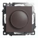 Выключатель диммирующий TRIACмеханизм STEKKER GLS10710604 250V 500W серия Катрин шоколад 49017