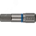 Биты "ЭКСПЕРТ" торсионные кованые, обточенные, хромомолибденовая сталь, тип хвостовика C 1/4", HEX5, 25мм, 2шт