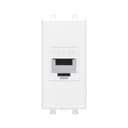 Розетка компьютерная 1мод. Avanti "Белое облако" RJ45 кат.5E без шторок модульная механизм DKC 4400661