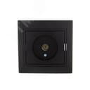 MIRA Розетка ТВ оконечная чёрный бархат со вставкой (10шт/120шт)