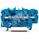 Клемма трехпроводная проходная 0.25-2.5(4)мм.кв. на DIN рейку 2002-1304 WAGO