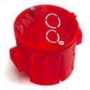 Коробка установочная углубленная 80-0510См безгалогенная (HF) 68х62 с саморезами (8шт/уп) Промрукав