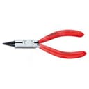 Круглогубцы ювелира с режущей кромкой резка - проволока средней твердости 22мм твердая проволока 16мм L=130мм обливные рукоятки блистер цвет черный