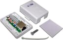 Розетка настенная 1 порт RJ-45 категории 5е, UTP (белая) TWT TWT-SM1-45-WH