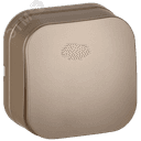 GLORY Выключатель 1-клавишный для открытой установки 10А ВС20-1-0-ХШм шампань матовый IEK