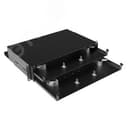 Оптическая полка выдвижная без лицевой панели неукомплектованная 2U черная DKC