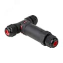 Кабельный коннектор Т-образный (клеммник 3PIN) IP68 FreeTools plc-uac-cb3T EKF