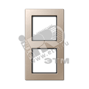 Рамка 2-я для горизонтальной/вертикальной установки  Серия- ACreation  Материал- дуропласт  Цвет- шампань JUNG