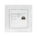 Валенсия розетка компьютерная RJ-45 1-местная белая