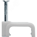 Скоба 12мм плоская пластиковая (50шт)