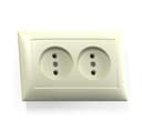 Розетка 2-м СП Селена РС16-371 16А IP20 сл. кость Кунцево 8147