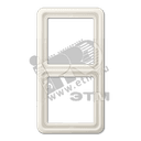 Рамка 2 поста универсальная ударопрочная слоновая кость JUNG