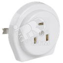 Розетка скрытая разборная для плиты с заземлением 32А белая РПпл11-01-Ст