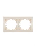 Рамка 2-м Mira горизонт. крем. LEZARD 701-0300-147