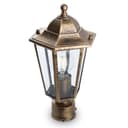 Светильник садовопарковый Feron 6103 шестигранный на столб 60W E27 230V черное золото 11129