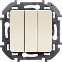 Выключатель трехклавишный INSPIRIA 10 AX 250 В~ слоновая кость LEGRAND