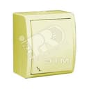 15 Aqua Выключатель проходной (переключатель) с подсветкой IP54 10А 250В винтовой зажим S15A сл. кость Simon