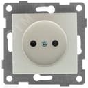Розетка однопостовая Bravo б/з с з/ш, механизм, 16А, 250В, жемчуг