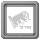 Рамка 1 пост универсальная ударопрочная серая