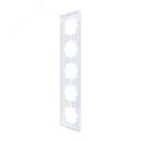 ZIMA Рамка 5-ая горизонтальная б/вст белая LEZARD