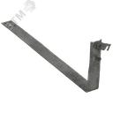 Держатель проводника круглого 6-10мм черепичная кровля L=380мм оцинкованная сталь TD IEK
