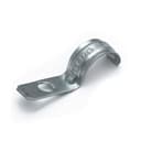 Скоба металлическая однолапковая усиленная противопожарная СМОУ d16-17 мм отв. d 6,5 мм (100шт/1600шт уп/кор) Промрукав