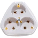 Розетка 3-м СП РС10/16-835 16А IP20 с заземл. бел. Кунцево 5929