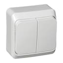 Выключатель 2-кл. ОП Этюд 10А IP20 бел. SE BA10-002B