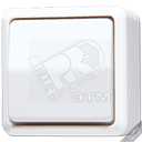 Выключатель универсальный накладной слоновая кость