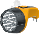 Фонарь светодиодный NPT-CP05-ACCU 12+10LED аккумуляторный с вилкой для зарядки пластик