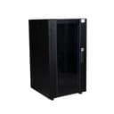Шкаф нап. 19", 20U 600х600, перед. дв. стек, задн. стен., мет, чер. Datarex DR-700001