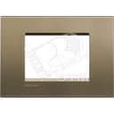 LivingLight Рамка прямоугольная 3 поста Коричневый шелк