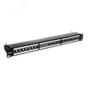 Патч-панель 19". 1U. CAT6A. 24 порта RJ45. экранированная