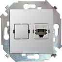 Розетка компьютерная СП Simon 15 RJ45 кат.5E Systimax механизм бел. Simon 1591598-030