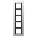 Рамка 5-я для горизонтальной/вертикальной установки  Серия- LS plus  Материал- металл  Цвет- алюминий
