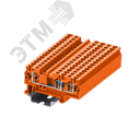Клемма TC 1-2 пружинная, сечение 4 мм. кв., оранжевая