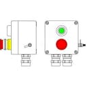Взрывозащищенный пост управления из полиэстера CPE-Р-03 -(1xP1G(11) -1xP3E(11)) - 2x6018AASBKGM2SB(C)1Ex d e IIC T6 Gb / Ex tb IIIC T80°C Db IP66