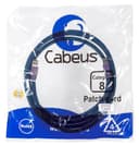 Патч-корд S/FTP Cabeus PC-SSTP-RJ45-Cat.8-2m-LSZH