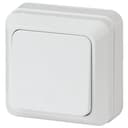 Выключатель одноклавишный наружный (открытой установки) белый 10А 250В Intro Quadro 2Э-101-0 Б0053899 ЭРА